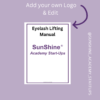 Sunshine Eyelash Lifting Manual no brand