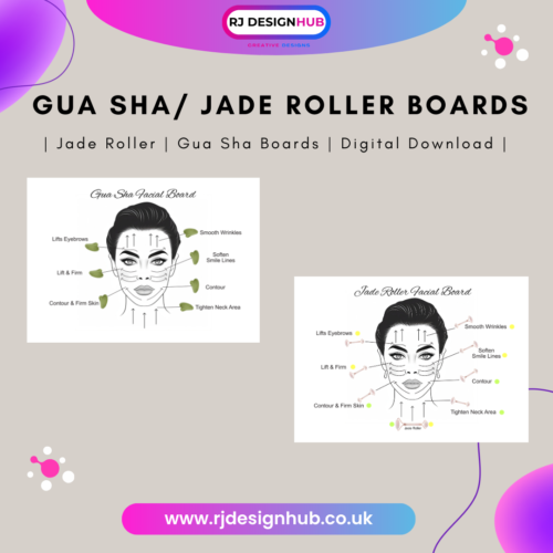 Sunshine Gua Sha & Jade Roller Board Digital