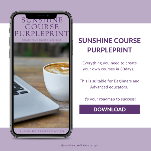 Sunshine Course Purpleprint