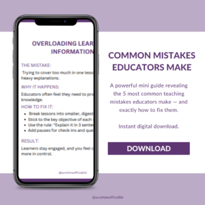 5 Common Mistakes Educators Make — Mini Guide