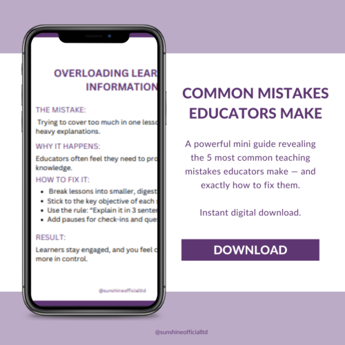 5 Common Mistakes Educators Make — Mini Guide